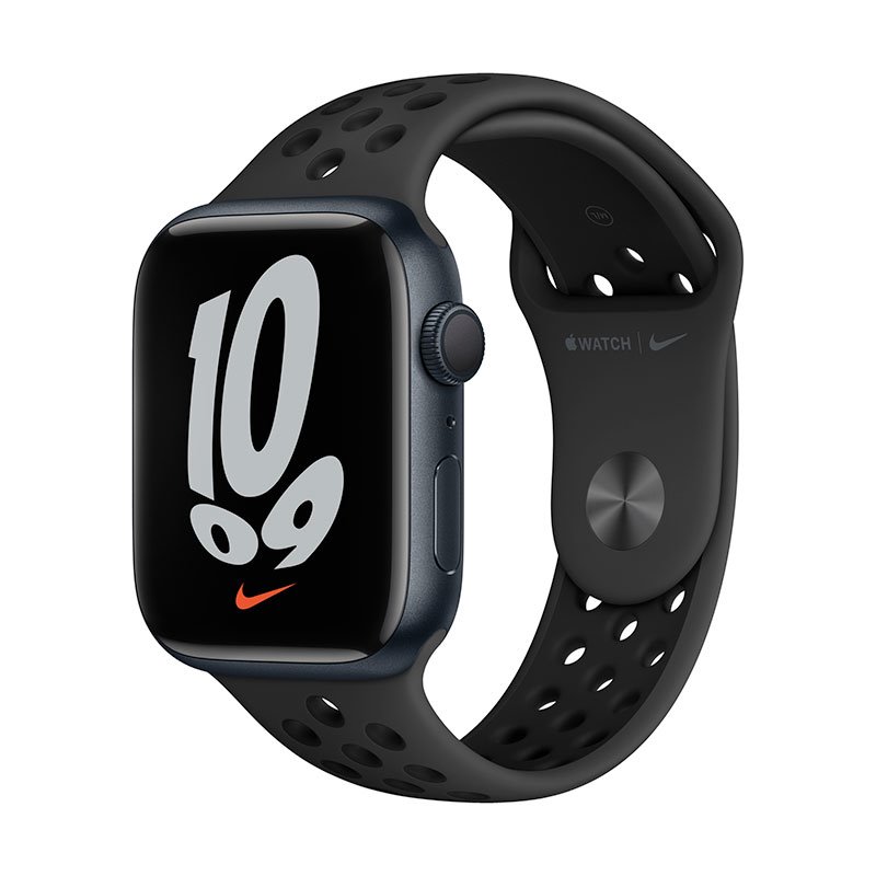 Apple Watch Series 7 GPS, Nike (45mm), polnočná, Trieda B - použité, záruka 12 mesiacov Apple Watch Series 7 GPS, Nike (45mm), polnočná, Trieda B - použité, záruka 12 mesiacov