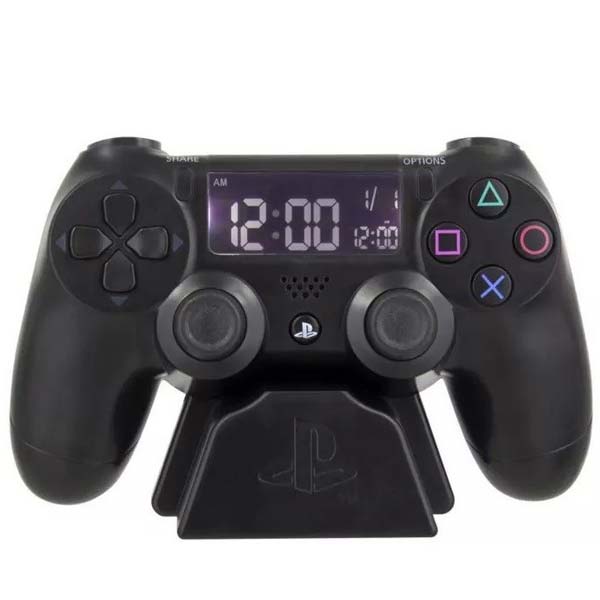 E-shop Budík Black Controller Alarm Clock (PlayStation)