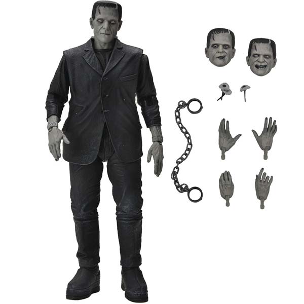 Universal Monsters Scale Action Figure Ultimate Frankenstein Monster (Black   White)