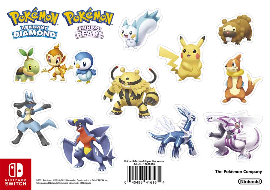 Darček - Pokémon: Brilliant Diamond & Shining Pearl Sticker Sheet v cene 4,99 €