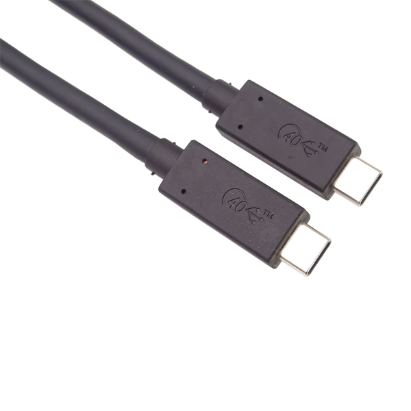 E-shop PremiumCord USB4 kábel 1 m, 40Gbps, Thunderbolt 3, certifikovaný USB-IF, čierny ku4cx10bk