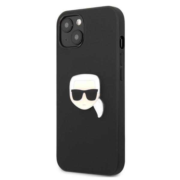 Zadný kryt Karl Lagerfeld TPU Choupette Head pre iPhone 13, čierna