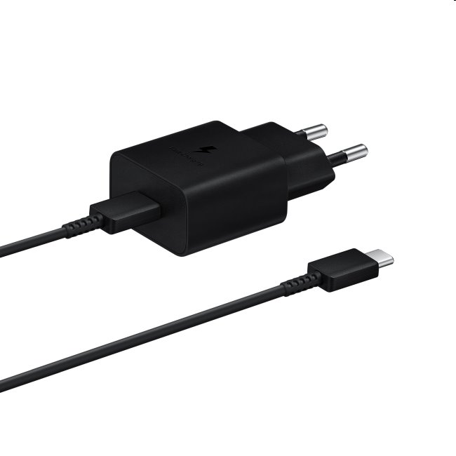 Rýchlonabíjačka Samsung 15 W s USB-C káblom, čierna EP-T1510XBEGEU