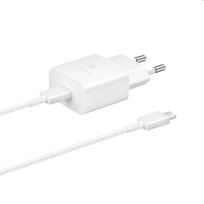 Rýchlonabíjačka Samsung 15 W s USB-C káblom, biela EP-T1510XWEGEU