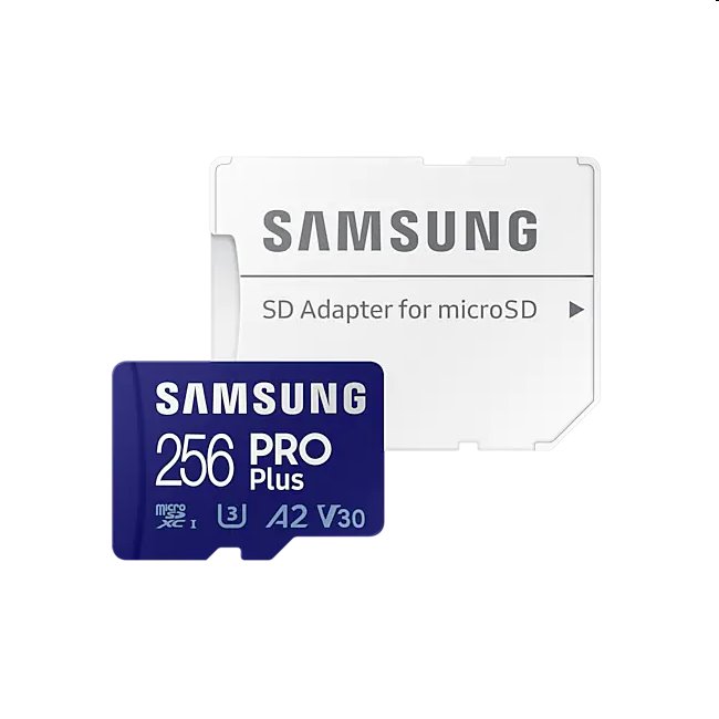 Samsung PRO Plus Micro SDXC 256GB (2021) + SD adaptér MB-MD256KAEU