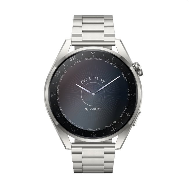 Huawei Watch 3 Pro Titan, strieborná