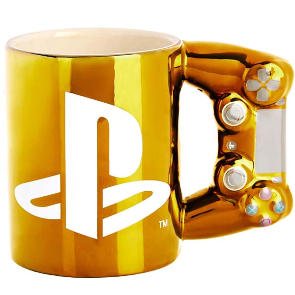 E-shop Šálka Playstation Controller Gold DS4 (PlayStation)