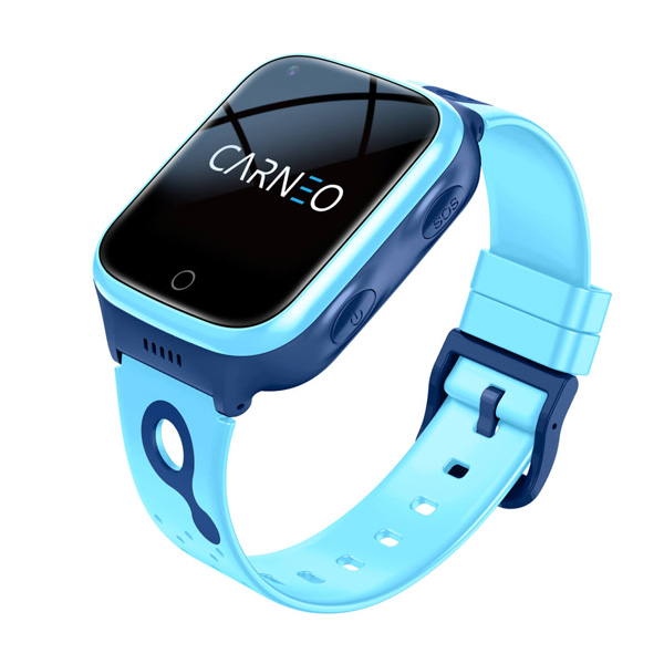 Detské smart hodinky Carneo GUARDKID+ 4G Platinum, modré CAR-861593