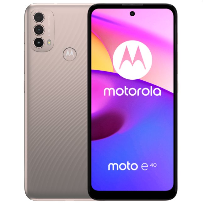 Motorola Moto E40, 4/64GB, pink clay