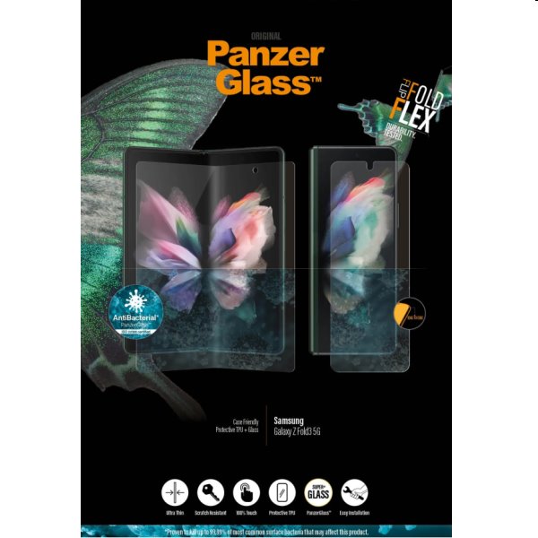 Ochranné sklo PanzerGlass Case Friendly AB for Samsung Galaxy Z Fold3 5G, čierne