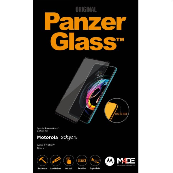 Ochranné temperované sklo PanzerGlass Case Friendly pre Motorola Edge 20 Lite