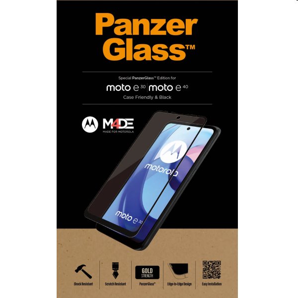 Ochranné temperované sklo PanzerGlass Case Friendly pre Motorola Moto E40
