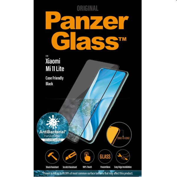 Ochranné temperované sklo PanzerGlass Case Friendly pre Xiaomi Mi 11 Lite, black