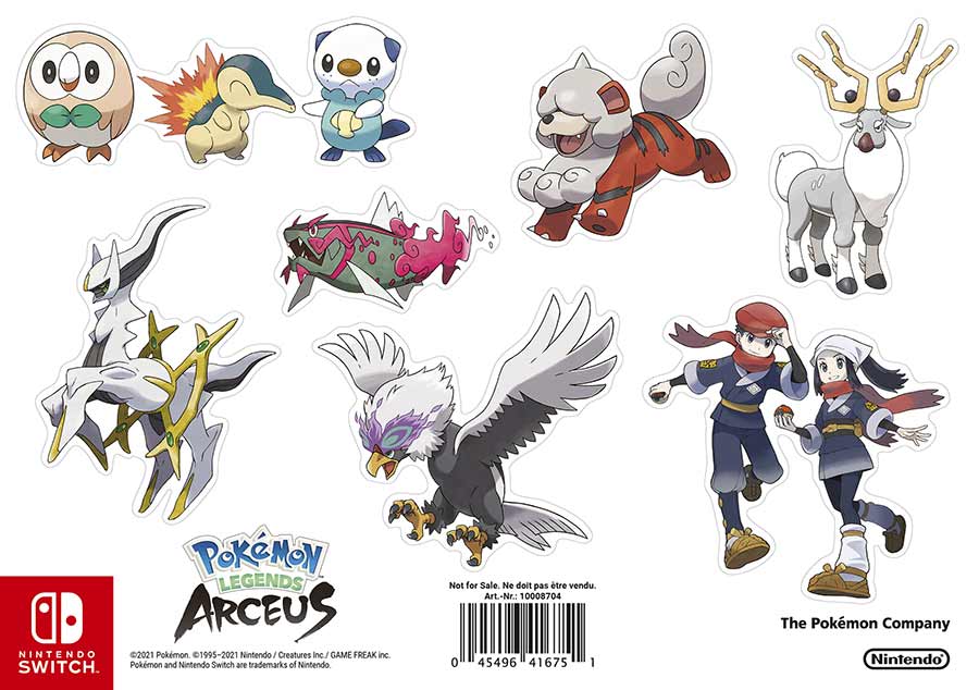 Darček - Pokémon Legends: Arceus nálepky v cene 4,99 €