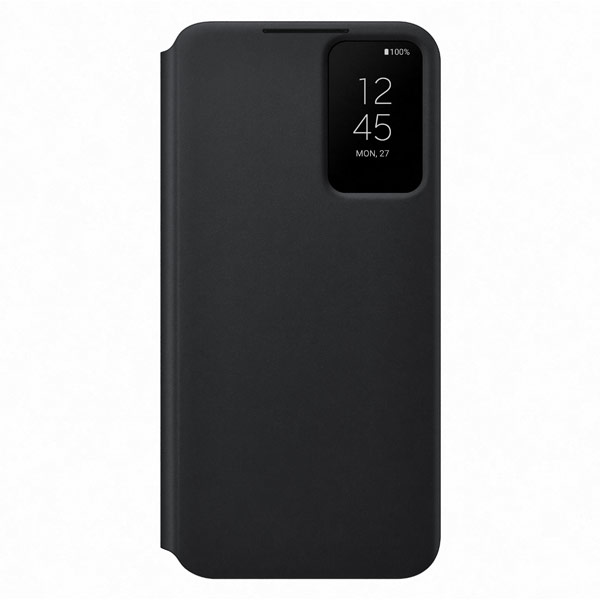 Knižkové puzdro Clear View pre Samsung Galaxy S22 Plus, čierna EF-ZS906CBEGEE