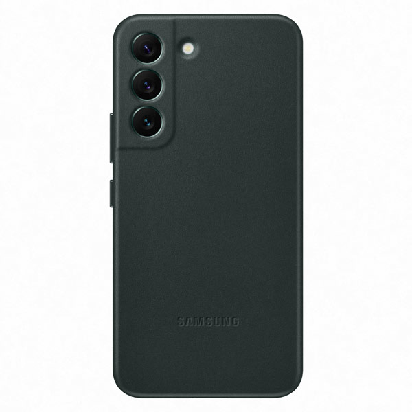Zadný kryt Leather Cover pre Samsung Galaxy S22, zelená Zadný kryt Leather Cover pre Samsung Galaxy S22, zelená