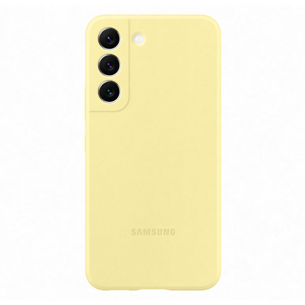 Puzdro Silicone Cover pre Samsung Galaxy S22, yellow