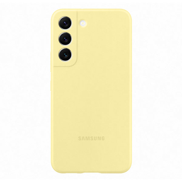 Puzdro Silicone Cover pre Samsung Galaxy S22, yellow EF-PS901TYEGWW