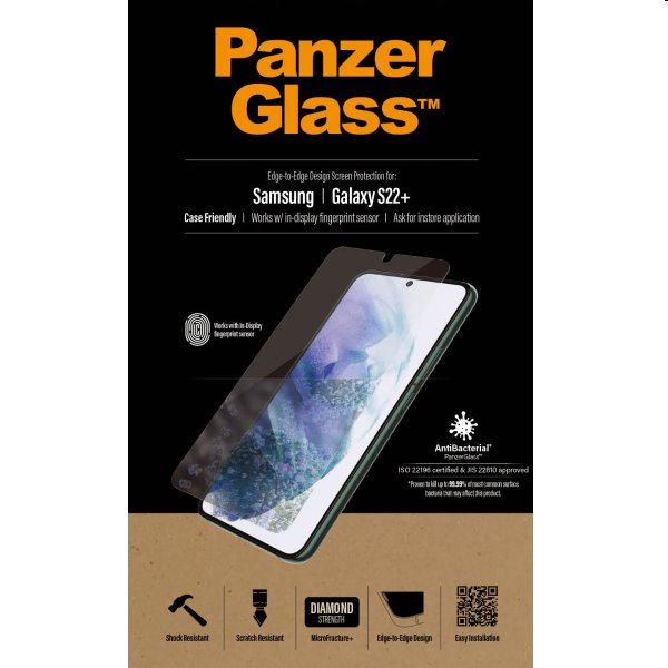 E-shop Ochranné sklo PanzerGlass Case Friendly AB pre Samsung Galaxy S22 Plus 7294