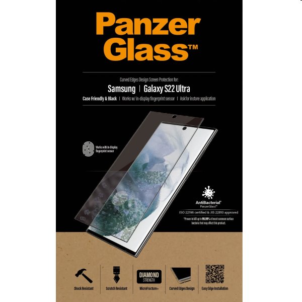 Ochranné sklo PanzerGlass Case Friendly AB pre Samsung Galaxy S22 Ultra 7295