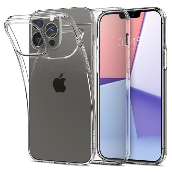 Zadný kryt Spigen Crystal Flex pre Apple iPhone 13 Pro, transparentná