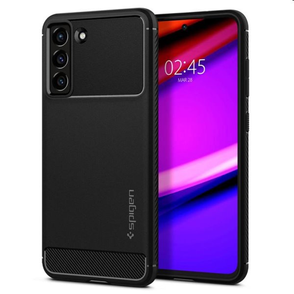 Zadný kryt Spigen Rugged Armor pre Samsung Galaxy S21 FE 5G, čierna Zadný kryt Spigen Rugged Armor pre Samsung Galaxy S21 FE 5G, čierna