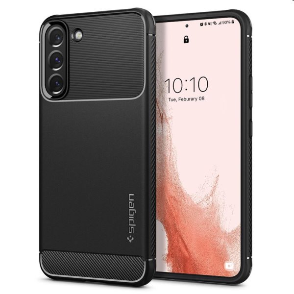 Zadný kryt Spigen Rugged Armor pre Samsung Galaxy S22, čierna