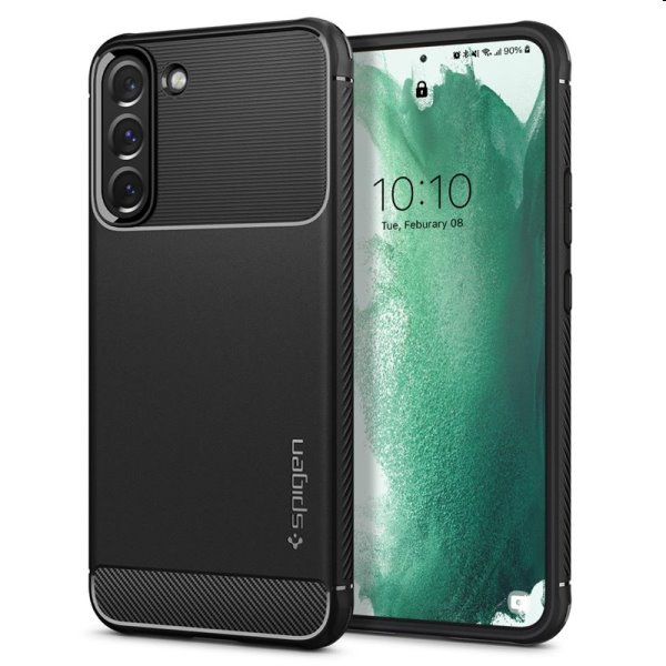 Puzdro Spigen Rugged Armor pre Samsung Galaxy S22 Plus, čierne