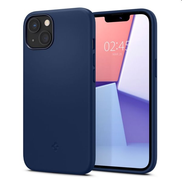 Zadný kryt Spigen Silicone Fit pre Apple iPhone 13, modrá Zadný kryt Spigen Silicone Fit pre Apple iPhone 13, modrá
