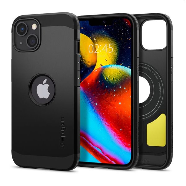 Puzdro Spigen Tough Armor Mag pre Apple iPhone 13, čierne