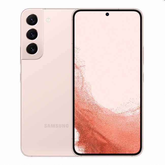 Samsung Galaxy S22, 8/128GB, pink, Trieda B - použité, záruka 12 mesiacov