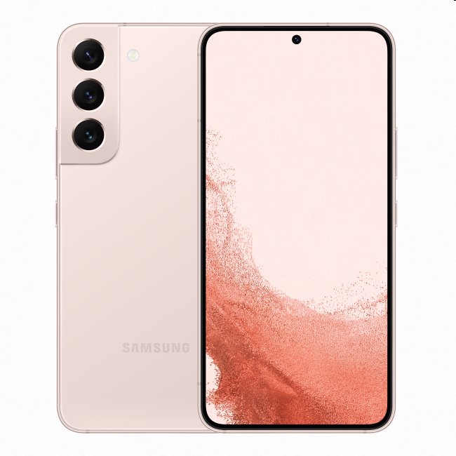 Samsung Galaxy S22, 8/128GB, ružovozlatá, Trieda B - použité, záruka 12 mesiacov