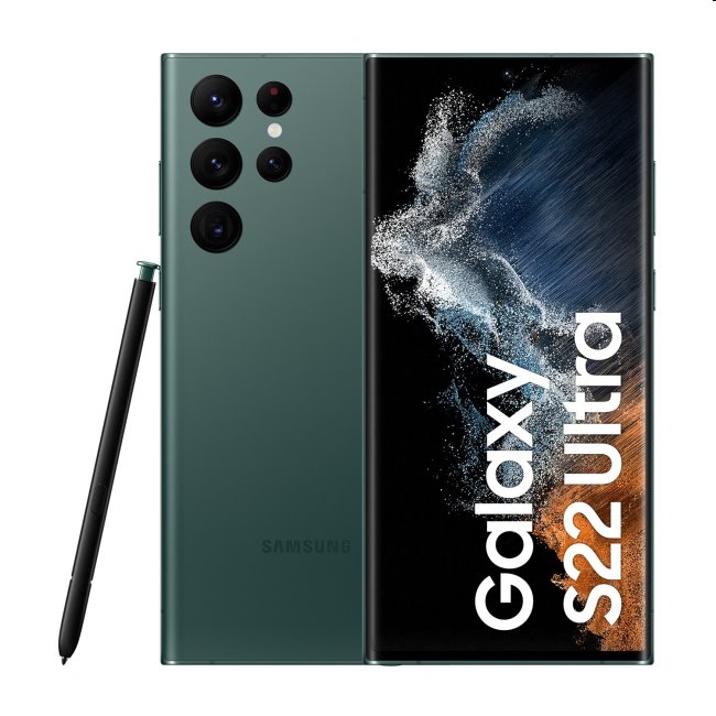 Samsung Galaxy S22 Ultra, 8/128GB, zelená, Trieda A - použité, záruka 12 mesiacov