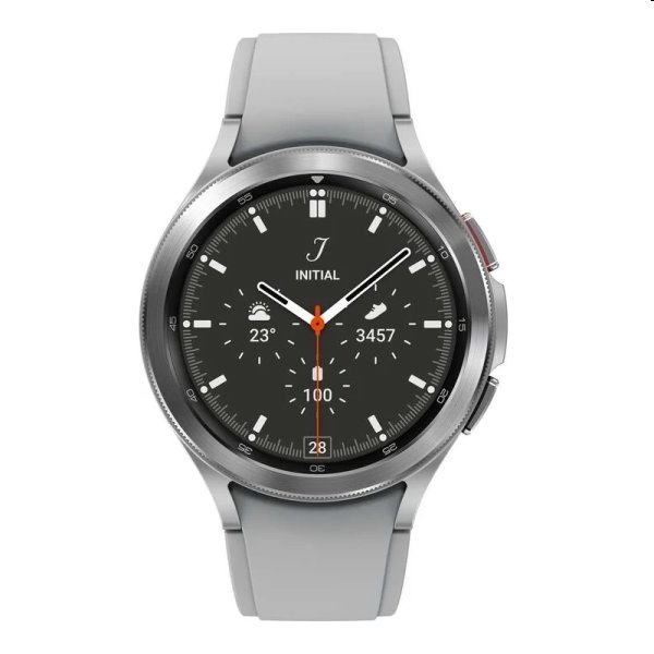 Samsung Galaxy Watch4 Classic 46mm, silver, Trieda A - použité, záruka 12 mesiacov