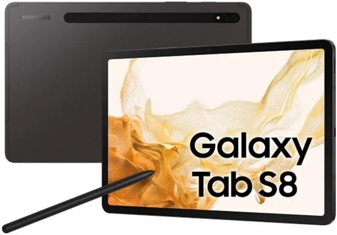 Samsung Galaxy Tab S8 5G, 8/128GB, sivá, Trieda B - použité, záruka 12 mesiacov