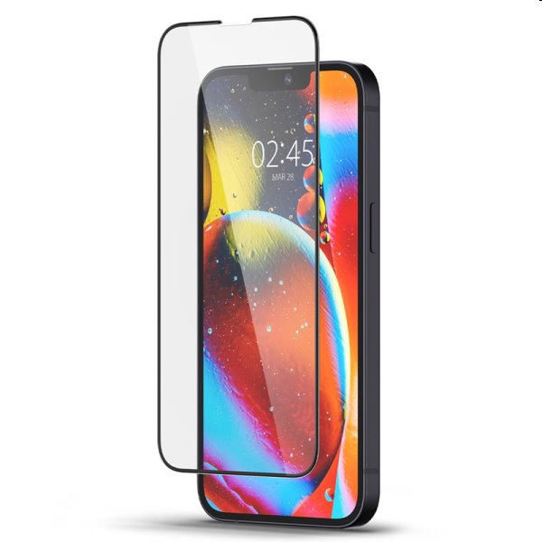 Tvrdené sklo Spigen tR Slim HD pre Apple iPhone 13 mini, čierna