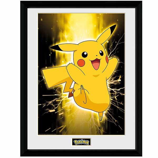 Zarámovaný plagát Pikachu (Pokémon)