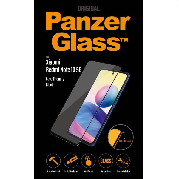 Ochranné temperované sklo PanzerGlass Case Friendly pre Xiaomi Redmi Note 10 5G, black