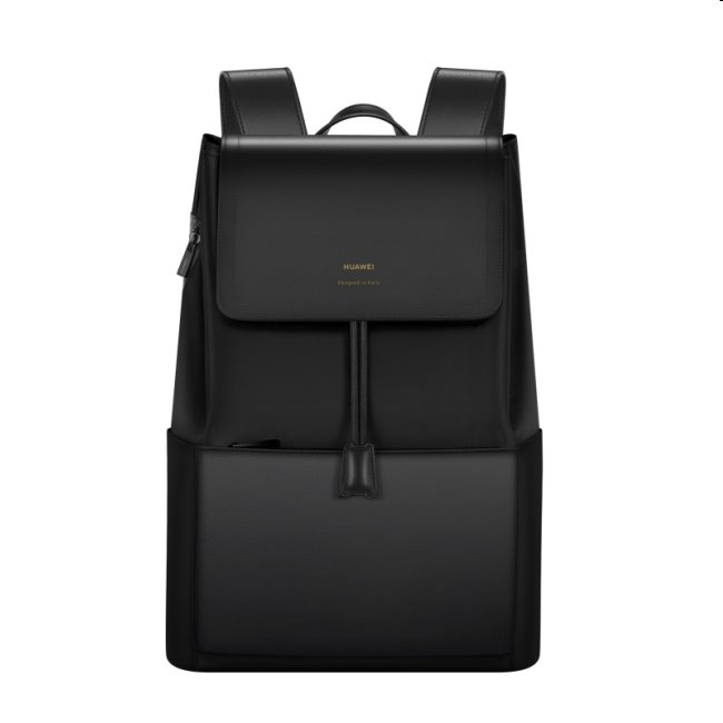Elegantný kožený batoh Huawei, black 51994722