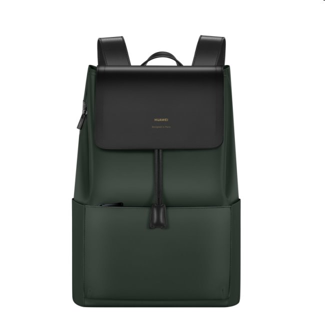 Elegantný kožený batoh Huawei, green 51994723