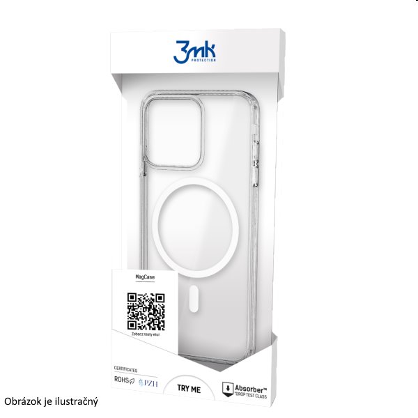 Zadný kryt 3mk Mag Case pre Apple iPhone 13 Pro Max, transparentná