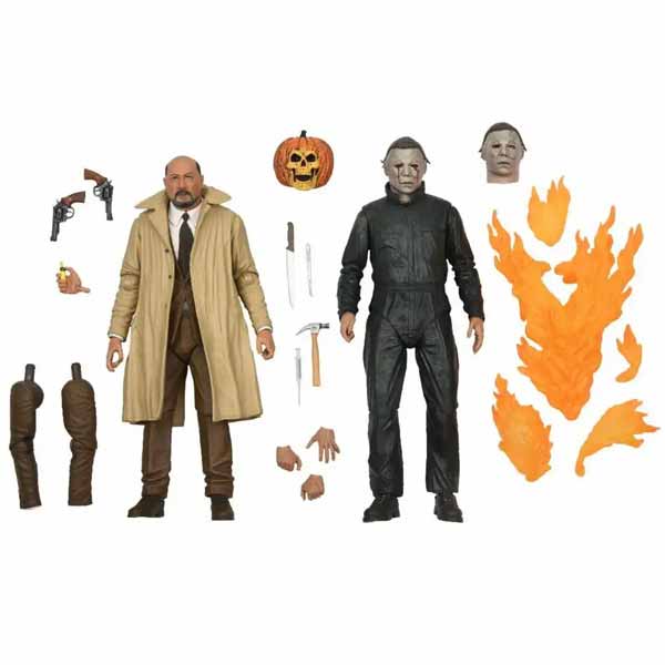 Set figúrok Ultimate Michael Myers & Dr Loomis (Halloween)