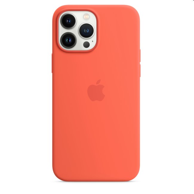 Apple iPhone 13 Pro Max Silicone Case with MagSafe, nectarine