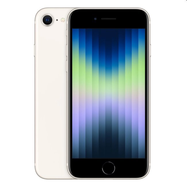 Apple iPhone SE (2022) 64GB, starlight, Trieda A - použité, záruka 12 mesiacov
