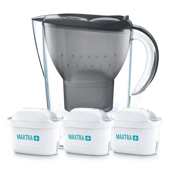 BRITA Marella filtračná kanvica s 3 filtrami Maxtra+, šedá