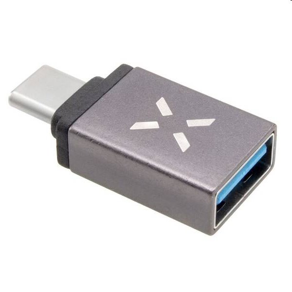 FIXED Link Redukcia z hliníka USB-A na USB-C, sivý FIXA-UC-GR