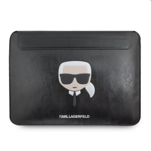 Karl Lagerfeld Head Embossed Computer Sleeve 13/14", čierne