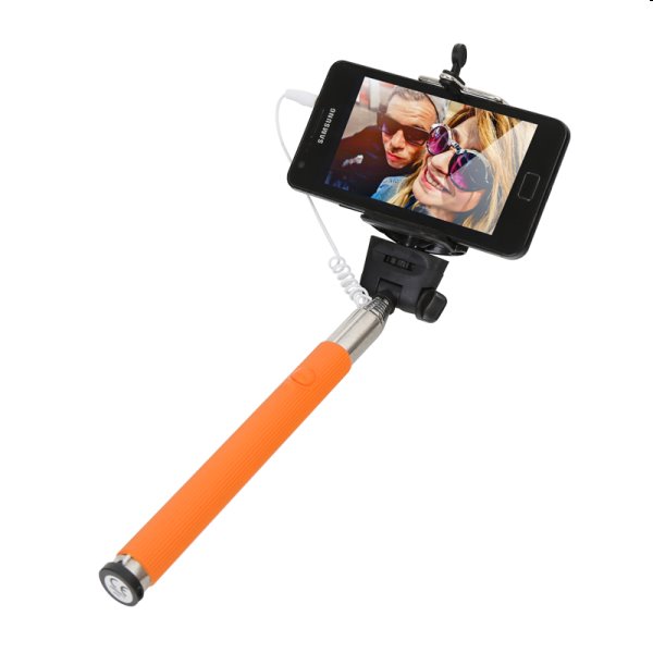 Omega Monopod Selfie tyč, oranžová
