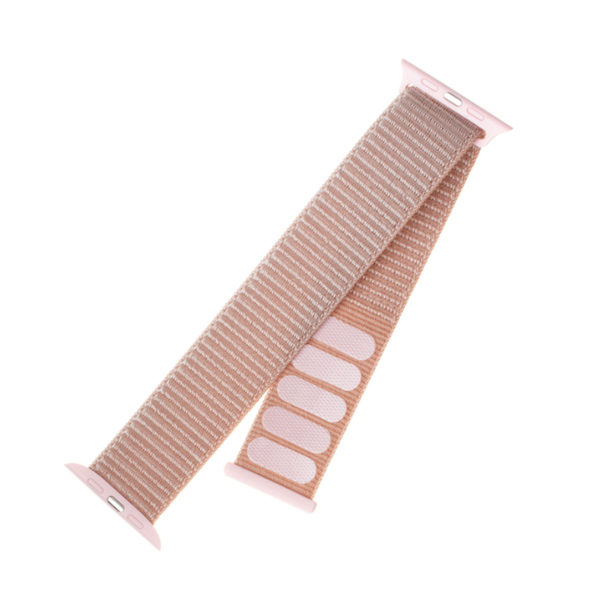 FIXED Nylonový remienok pre Apple Watch 42/ 44/ 45 mm, ružovozlatý FIXED Nylonový remienok pre Apple Watch 42/ 44/ 45 mm, ružovozlatý