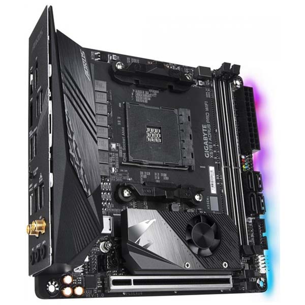 Gigabyte GA-X570 I AORUS PRO WIFI, AMD X570, AM4, 2x DDR4 DIMM, 1x DP 2x HDMI, Mini-ITX Gigabyte GA-X570 I AORUS PRO WIFI, AMD X570, AM4, 2x DDR4 DIMM, 1x DP 2x HDMI, Mini-ITX